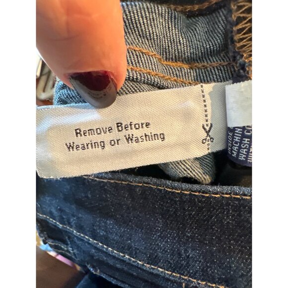 Madewell Alley Straight Dark Stretch Denim Jeans 25 Womens Slimming Pants - Picture 7 of 9